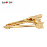 Gold Arrow Tie Clips for Mens Necktie High Personality Tie Bar