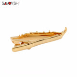 Gold Feather Tie Clips Gentleman Necktie High Novelty Wedding Jewelry