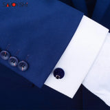 Round Star Stone Cufflinks for Mens Shirt - Men Jewelry