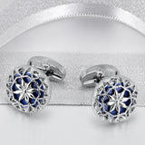 High Metal Hollow Pattern Cufflinks for Men