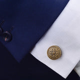 Vintage Bronze Pattern Men's Cufflinks Gift