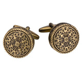 Vintage Bronze Pattern Men's Cufflinks Gift