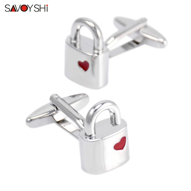 Love Lock Cufflinks Wedding Gift Jewelry