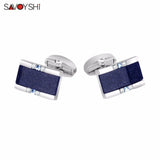 Star Stone Cufflinks for Mens Shirt High Square Cufflinks