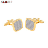Carbon Fiber Cufflinks Mens Wedding Grooms Gift
