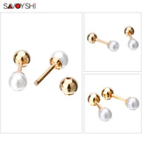 Pearls Cufflinks for Men/Women High Ball Cuff links Wedding Grooms Gift