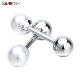 Pearls Cufflinks for Men/Women High Ball Cuff links Wedding Grooms Gift