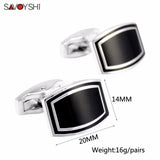 Enamel Cufflinks for Groom Mens Shirt Business Gift