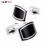 Enamel Cufflinks for Groom Mens Shirt Business Gift