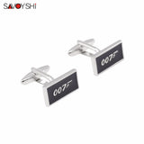 007 Logo Cufflinks Enamel Cuff links Men Jewelry