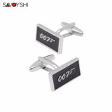 007 Logo Cufflinks Enamel Cuff links Men Jewelry