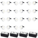 Newest 26 Letters Cufflinks for Mens High Round Brass Base Alphabet Cuff links