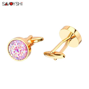 Colorful Stone Cufflinks for Mens Gift Wedding Jewelry