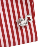 3D Excavator Cufflinks High Stainless Steel Gift Enraving