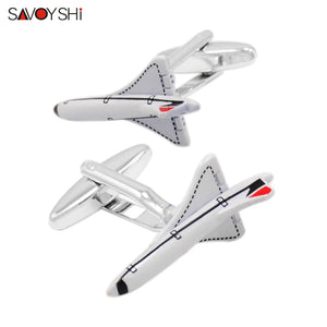 Aircraft Model Cufflinks For Mens French Shirt