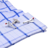 Aircraft Model Cufflinks For Mens French Shirt