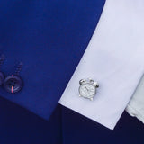 Novelty Alarm Clock Cufflinks for Mens Shirt Cuff