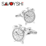Novelty Alarm Clock Cufflinks for Mens Shirt Cuff