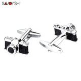 Novelty Camera Cufflinks for Mens Shirt Cuff buttons High Enamel