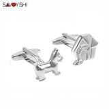 Dog&House Shaped Cufflinks For Men High Shirt Cuffs Button Business Gift