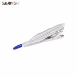 Feather Tie Clips for Necktie Clamp Wedding Gift