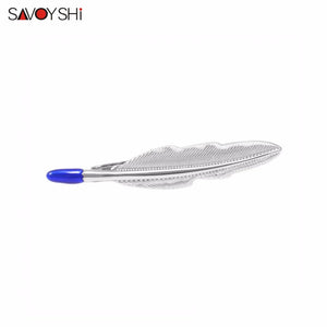 Feather Tie Clips for Necktie Clamp Wedding Gift