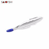 Feather Tie Clips for Necktie Clamp Wedding Gift