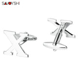 Letter X Cufflinks Mens Shirt Accessories Wedding Gift Jewelry Gemelos