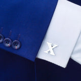 Letter X Cufflinks Mens Shirt Accessories Wedding Gift Jewelry Gemelos