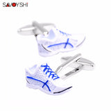 Novelty Sports Shoes Cufflinks for Mens Shirt Cuff buttons