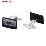 Retro Cassette Tape Cufflinks for Men's Shirt