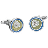 Crystal Cufflinks for Mens Tuxedo Shirt Engraved Name