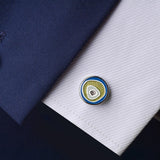 Crystal Cufflinks for Mens Tuxedo Shirt Engraved Name