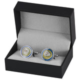Crystal Cufflinks for Mens Tuxedo Shirt Engraved Name