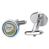 Crystal Cufflinks for Mens Tuxedo Shirt Engraved Name