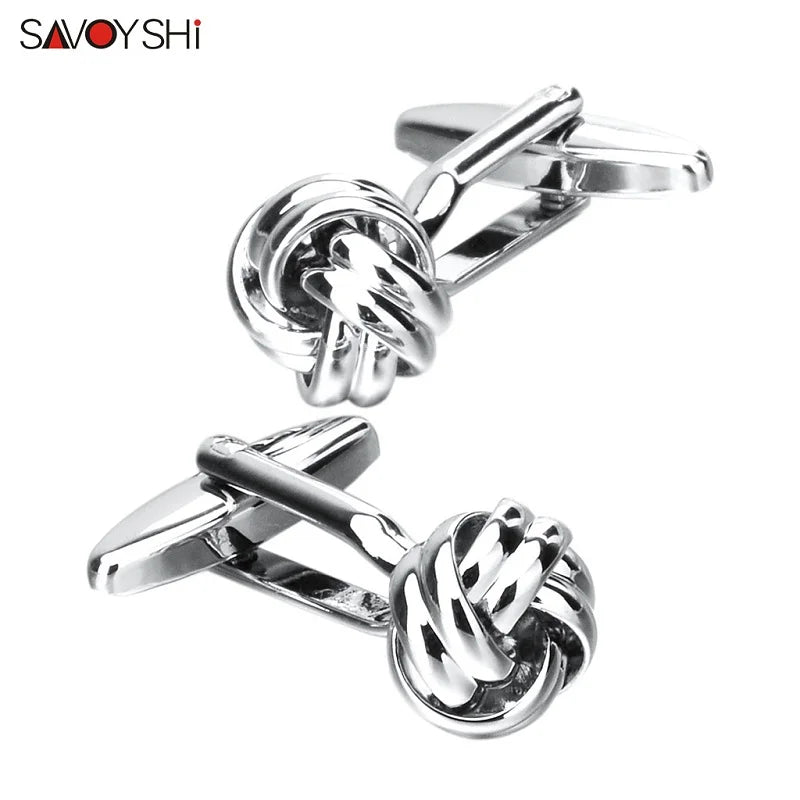 High Knot Cufflinks for Men Shirt Cuff