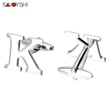 Silver Plated Letter K Cufflinks For Mens Shirt Accessories High Cuff link