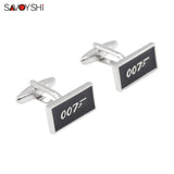 Square Mens Cufflinks 007 French Shirt Cuff Buttons