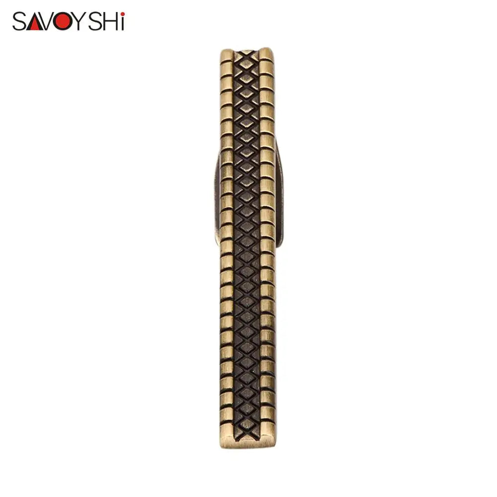 Vintage Bronze Necktie Tie Clasp Metal Tie Clip for Men Tie bar Suit Accessories