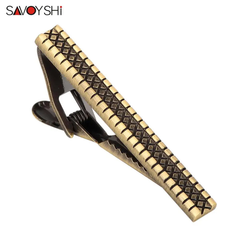 Vintage Bronze Necktie Tie Clasp Metal Tie Clip for Men Tie bar Suit Accessories