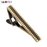 Vintage Bronze Necktie Tie Clasp Metal Tie Clip for Men Tie bar Suit Accessories