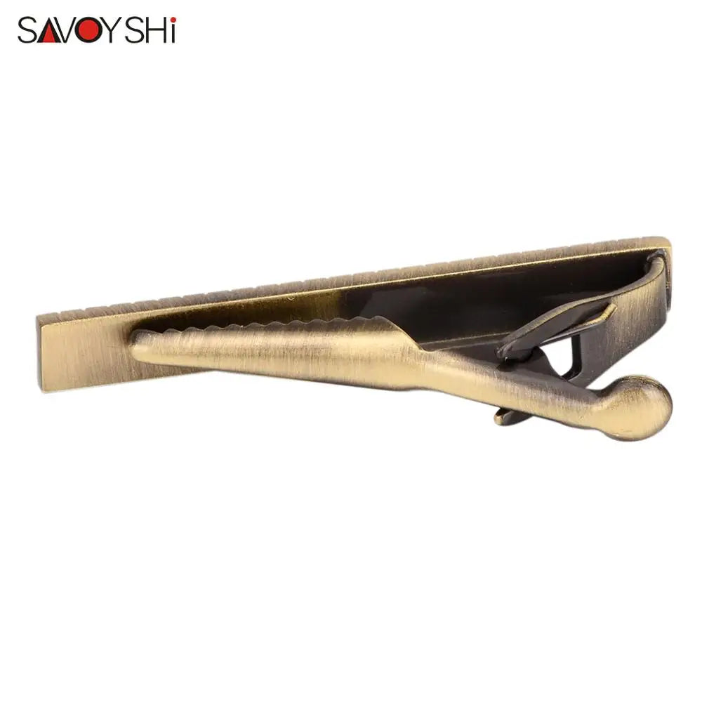 Vintage Bronze Necktie Tie Clasp Metal Tie Clip for Men Tie bar Suit Accessories