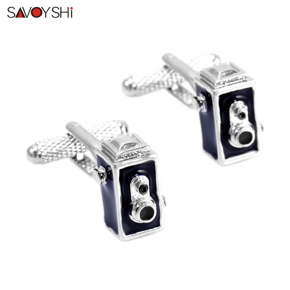 Vintage Camera Model Cufflinks for Mens High Enamel Cuff links