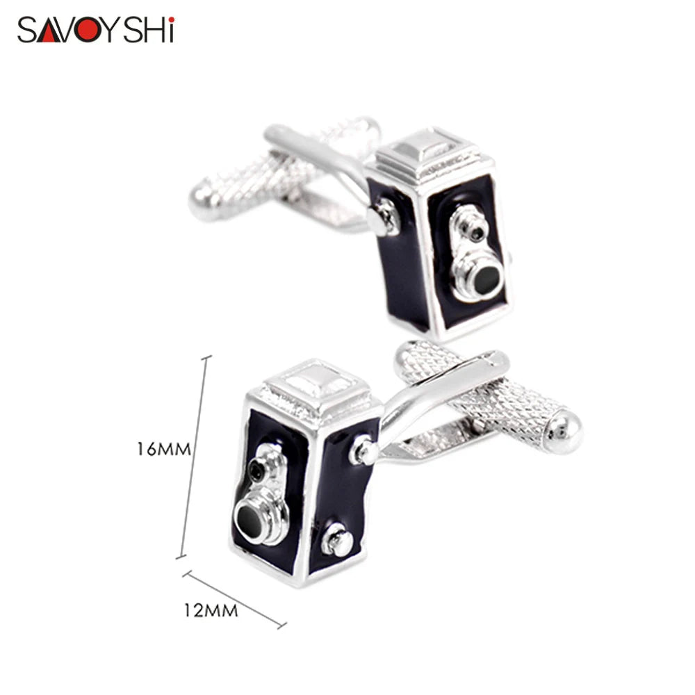 Vintage Camera Model Cufflinks for Mens High Enamel Cuff links