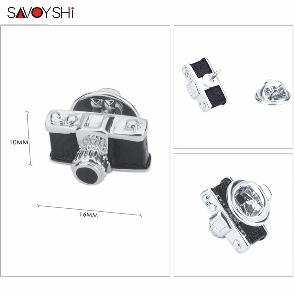Vintage Camera Shape Men Lapel Pin Brooches Pins
