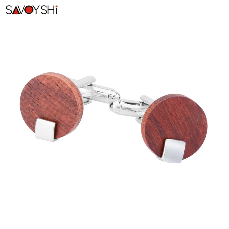 Mens Wood Animal Cufflinks, High Metal Cuff Buttons Gift Jewelry