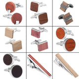 Mens Wood Animal Cufflinks, High Metal Cuff Buttons Gift Jewelry