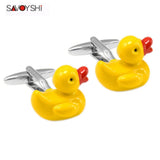 Yellow Rubber Duck Cufflinks Men's Jewelry