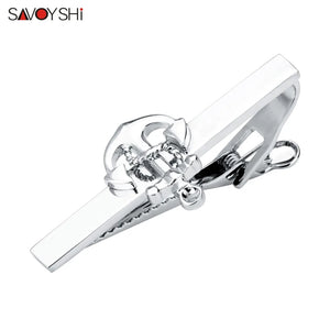 Silver Anchor tie clip cufflink stickpin Gift