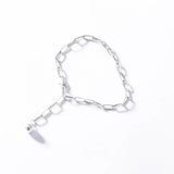 SB10 Silver Bracelet Heart Charm High Fine Jewelry for Women